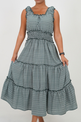 پیراهن بلند نخی زنانه