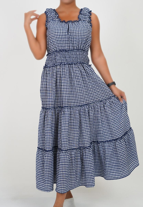 پیراهن بلند نخی زنانه