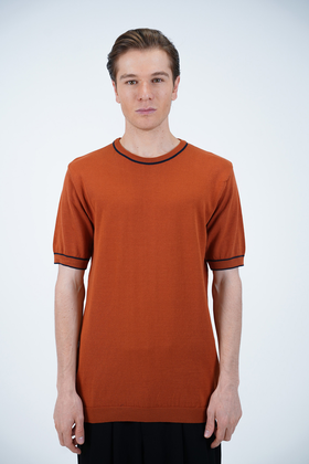 بافت یقه گرد مردانه  