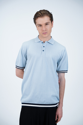 تیشرت بافت یقه دار مردانه