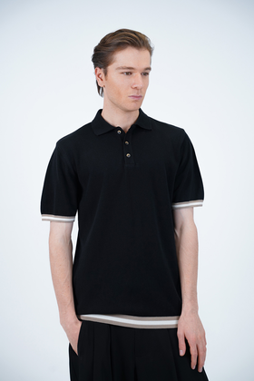 تیشرت بافت یقه دار مردانه