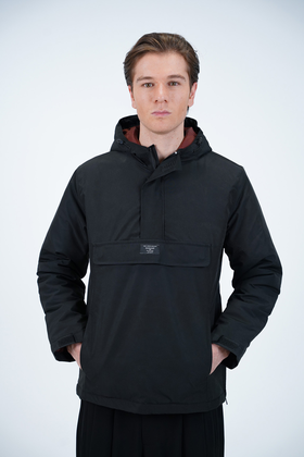 کاپشن کلاهدار جلو بسته شمعی مردانه