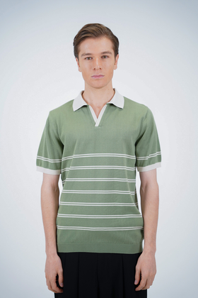 تیشرت بافت یقه دار مردانه