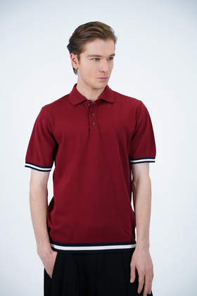 تیشرت بافت یقه دار مردانه