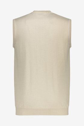 ژیله بافت بدون آستین یقه هفت ساده مردانه