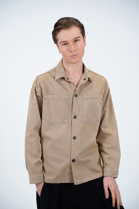 پیراهن کتان مردانه مدل دوجیب