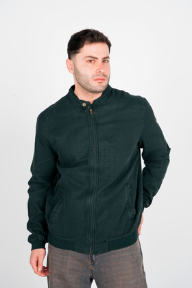 کاپشن یقه فرنچ کتان مردانه