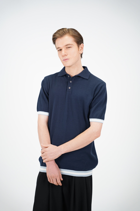 تیشرت بافت یقه دار مردانه