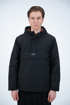 کاپشن کلاهدار جلو بسته شمعی مردانه