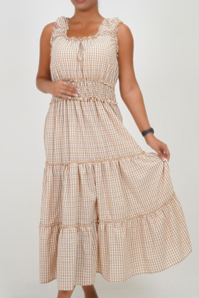 پیراهن بلند نخی زنانه