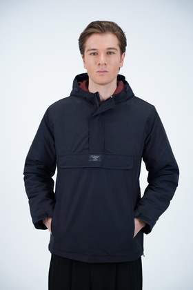 کاپشن کلاهدار جلو بسته شمعی مردانه