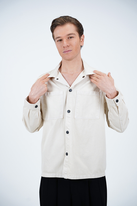 پیراهن کتان مردانه مدل دوجیب