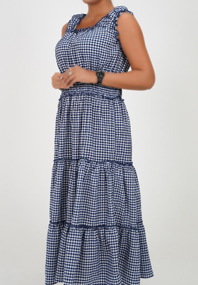 پیراهن بلند نخی زنانه