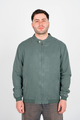 کاپشن یقه فرنچ کتان مردانه