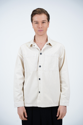 پیراهن کتان مردانه مدل دوجیب