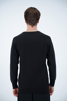 بافت یقه گرد مردانه 