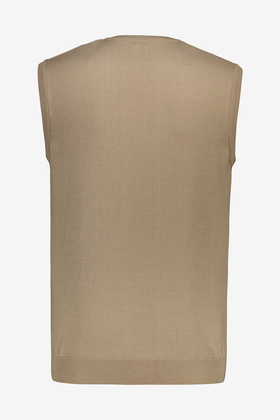 ژیله بافت بدون آستین یقه هفت ساده مردانه