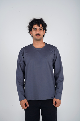 تیشرت آستین بلند یقه گرد مردانه