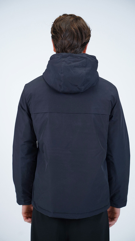 کاپشن کلاهدار جلو بسته شمعی مردانه