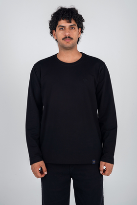 تیشرت آستین بلند یقه گرد مردانه