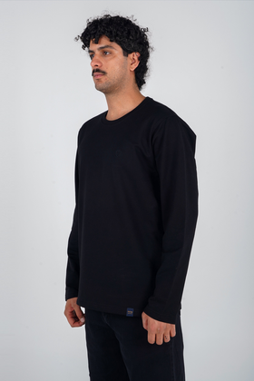 تیشرت آستین بلند یقه گرد مردانه