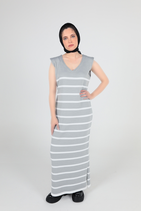 ست سارافون بافت آستین بلند زنانه