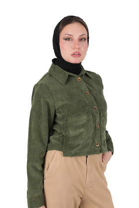 کت کوتاه مخمل زنانه