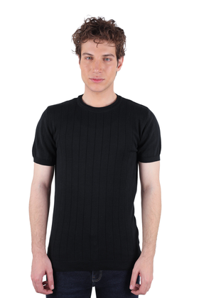 تیشرت بافت یقه گرد