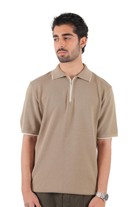 تیشرت بافت یقه دار مردانه