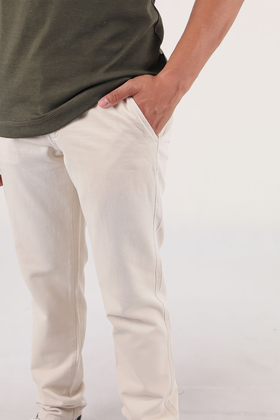 شلوار کتان مردانه مدل راسته پشت کمر کشدار