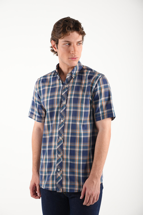 پیراهن آستین کوتاه مردانه نخی