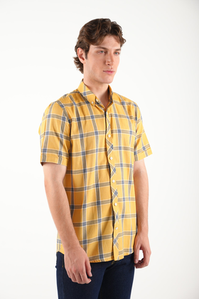 پیراهن آستین کوتاه مردانه نخی