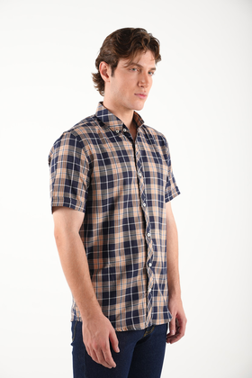 پیراهن آستین کوتاه مردانه نخی