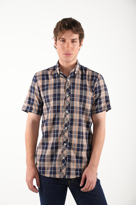 پیراهن آستین کوتاه مردانه نخی