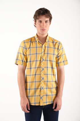 پیراهن آستین کوتاه مردانه نخی