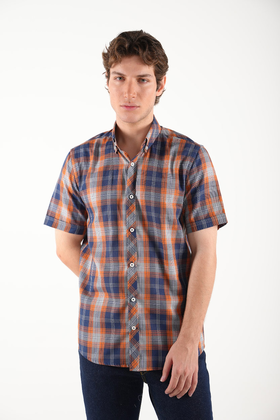 پیراهن آستین کوتاه مردانه نخی