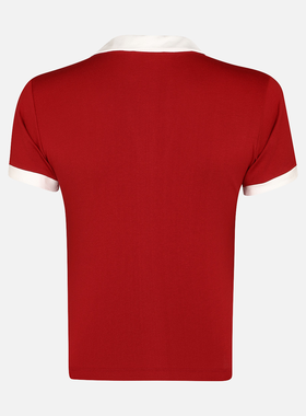 تیشرت آستین کوتاه یقه دار زنانه