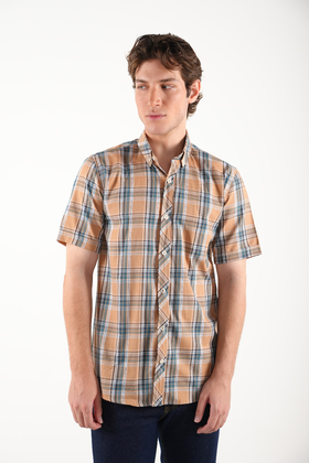 پیراهن آستین کوتاه مردانه نخی