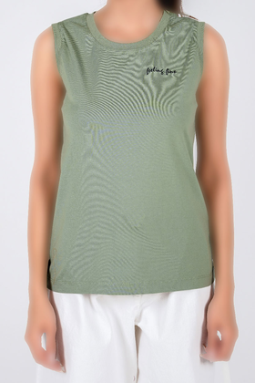 تاپ بیسیک بدون آستین زنانه