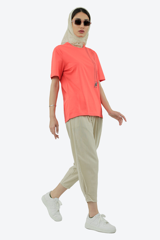 تیشرت آستین کوتاه زنانه - 