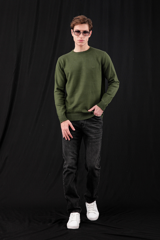 بافت یقه گرد مردانه - 