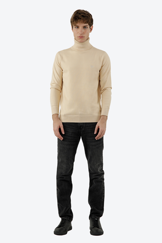 بافت یقه اسکی مردانه - 