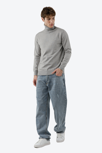 بافت یقه اسکی مردانه - 