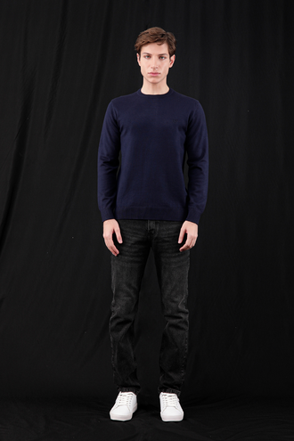 بافت یقه گرد مردانه - 