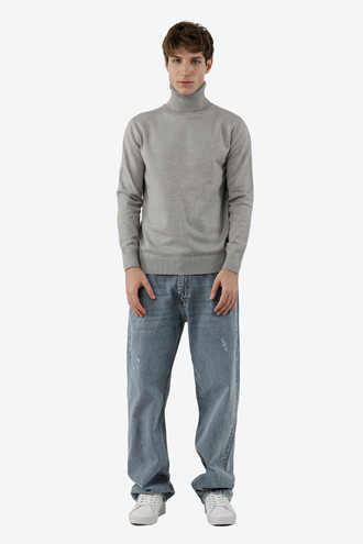 بافت یقه اسکی مردانه - 