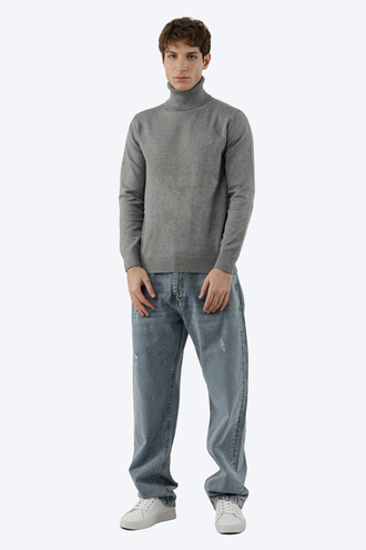 بافت یقه اسکی مردانه - 