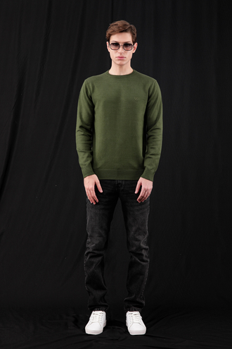 بافت یقه گرد مردانه - 