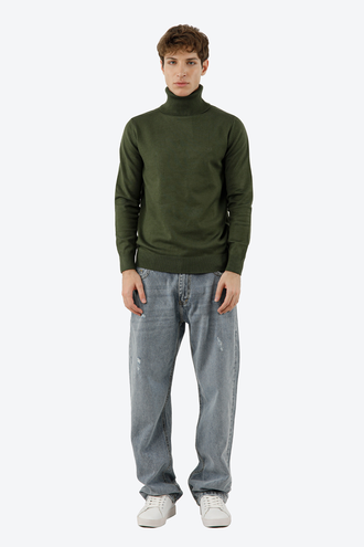 بافت یقه اسکی مردانه - 