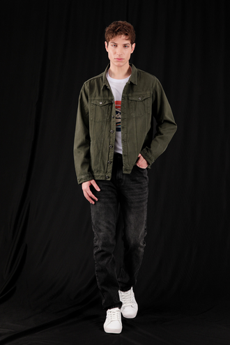 کاپشن کتان مردانه - 