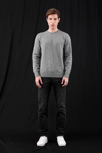 بافت یقه گرد مردانه - 